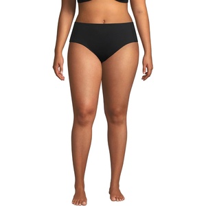 image:imageLands End Womens Mid Rise Bikini BottomsBlack