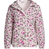 image:imageLands End Womens RainDefense Serious Sweats Quilted Full Zip JacketIvoryPink Hydrangea