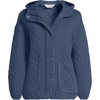 image:imageLands End Womens RainDefense Serious Sweats Quilted Full Zip JacketNightfall Blue