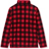 image:imageLands End Kids Fleece Quarter ZipBright Red Buffalo Plaid