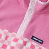 image:imageLands End Kids Fleece Quarter ZipCheckerFuchsia Pink