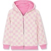 image:imageLands End Kids High Pile Lined Zip HoodieCheckFuchsiaCream