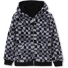 image:imageLands End Kids High Pile Lined Zip HoodieCheckerBlack