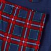 image:imageLands End Kids Pattern Snug Fit Pajama SetBowDark Blue Plaid