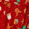 image:imageLands End Kids Pattern Snug Fit Pajama SetCutout CookiesFiery Red