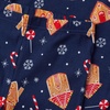 image:imageLands End Kids Pattern Snug Fit Pajama SetHoliday SweetsNavy