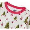image:imageLands End Kids Pattern Snug Fit Pajama SetHoliday TreesIvory