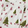 image:imageLands End Kids Pattern Snug Fit Pajama SetHoliday TreesIvory