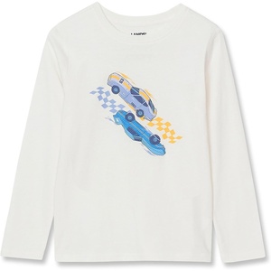 image:imageLands End Boys Graphic T ShirtTextureCarsEgret