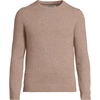 image:imageLands End Mens Fine Gauge Cashmere SweaterDark Khaki Heather