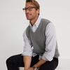 image:imageLands End Mens Fine Gauge Cotton VestCharcoal Heather