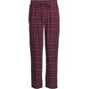 image:imageLands End Mens Flannel Pajama PantsBurgundyRadiant Navy Plaid