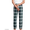 image:imageLands End Mens Flannel Pajama PantsPineYellowNavy Plaid