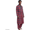 image:imageLands End Mens Flannel Sleepwear RobeCompass RedPine Plaid