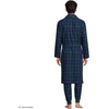 image:imageLands End Mens Flannel Sleepwear RobeLiberty BluePine Blackwatch
