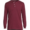 image:imageLands End Mens SuperT Long Sleeve Henley ShirtRich Burgundy