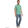 image:imageLands End Mens SuperT Short Sleeve TShirtVibrant CloverWhite Stripe
