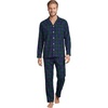image:imageLands End Mens Long Sleeve Essential Pajama SetLiberty BluePine Blackwatch
