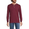image:imageLands End Mens SuperT Long Sleeve Henley ShirtRich Burgundy