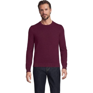 image:imageLands End Mens Fine Gauge Cashmere SweaterLush Burgundy