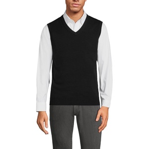 image:imageLands End Mens Fine Gauge Cotton VestBlack