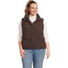 image:imageLands End Womens Wide Channel 600 Down Puffer VestRich Coffee