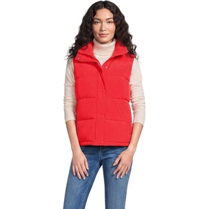 image:imageLands End Womens Wide Channel 600 Down Puffer VestCompass Red