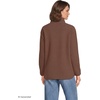 image:imageLands End Womens Cozy Sherpa Full Zip Fleece JacketDark Walnut Brown