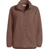 image:imageLands End Womens Cozy Sherpa Full Zip Fleece JacketDark Walnut Brown