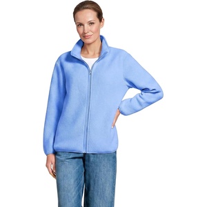 image:imageLands End Womens Cozy Sherpa Full Zip Fleece JacketClear Blue Sky