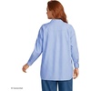 image:imageLands End Womens No Iron Oversized Poplin Extra Long TunicClear Blue SkyLapis Stripe