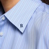 image:imageLands End Womens No Iron Oversized Poplin Extra Long TunicClear Blue SkyLapis Stripe