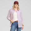 image:imageLands End Womens No Iron Oversized Poplin Extra Long TunicLight Rose Pink Awning Stripe