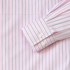 image:imageLands End Womens No Iron Oversized Poplin Extra Long TunicLight Rose Pink Awning Stripe