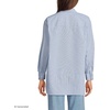 image:imageLands End Womens No Iron Oversized Poplin Extra Long TunicMisty BlueDeep Sea Stripes