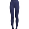 image:imageLands End Womens High Rise Serious Sweats FleeceLined Pocket LeggingsDeep Sea Navy