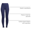 image:imageLands End Womens High Rise Serious Sweats FleeceLined Pocket LeggingsDeep Sea Navy