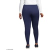 image:imageLands End Womens High Rise Serious Sweats FleeceLined Pocket LeggingsDeep Sea Navy