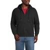 image:imageLands End Mens Serious Sweats Full Zip Sherpa Fleece HoodieBlack