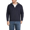 image:imageLands End Mens Serious Sweats Full Zip Sherpa Fleece HoodieRadiant Navy