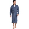 image:imageLands End Mens Serious Sweats RobeNightfall Blue