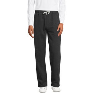 image:imageLands End Mens Wide Leg SweatpantsDark Charcoal Heather
