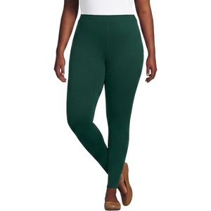 image:imageLands End Womens High Rise Serious Sweats FleeceLined Pocket LeggingsPine
