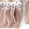 image:imageLands End Womens Half Zip Cozy Sherpa Fleece PulloverCocoa Fairisle