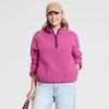 image:imageLands End Womens Half Zip Cozy Sherpa Fleece PulloverLight Raspberry