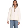 image:imageLands End Womens Half Zip Cozy Sherpa Fleece PulloverIvory Latte