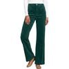 image:imageWomens Tencel Fiber High Rise Wide Leg PantsEvergreen
