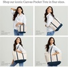 image:imageLands End Open Canvas ToteMedium Wash Denim