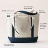 image:imageLands End Open Canvas ToteNaturalBaltic Teal