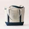 image:imageLands End Open Canvas ToteNaturalRadiant Navy